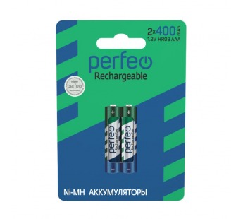 Аккумулятор Perfeo AAA400mAh/2BL (2/60/240)#2110874