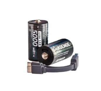 Аккумулятор КОСМОС Li-ion C, R14 5000 mWh (2/5/100)#2110872