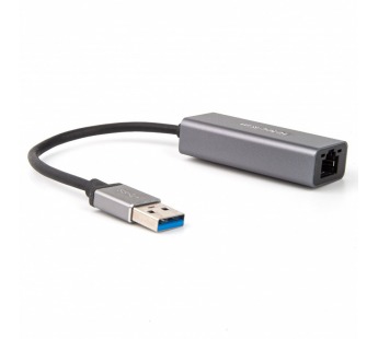 Кабель-переходник USB 3.0 (Am)--> LAN RJ-45 Ethernet 1000 Mbps, Aluminum Shell,TELECOM <TU312M> (1/240)#2116942