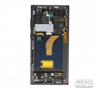 Дисплей для Samsung Galaxy S22 Ultra (S908B/S9080) модуль с рамкой Черный - (Soft OLED, 120 Гц) (Full Size)#2150690