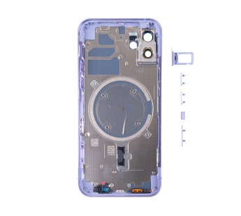 Корпус для iPhone 12 (1 Sim) Фиолетовый - Премиум#2121506