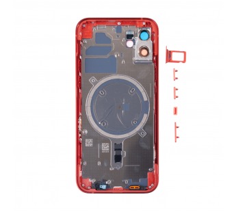 Корпус для iPhone 12 (1 Sim) Красный - Премиум#2121501