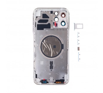 Корпус для iPhone 12 Pro Max (1 Sim) Белый - Премиум#2121476