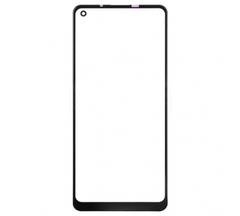 Стекло для переклейки на Samsung A215F Galaxy A21 (черный)#2125500