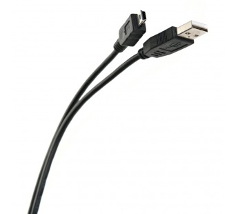 Кабель соединительный USB 2.0 A--> mini-B 5P (1,8м) чёрный, TELECOM <TC6911BK-1.8M> (1/250)#2110857