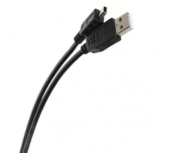Кабель соединительный USB 2.0 A--> mini-B 5P (1м) черный, TELECOM<TC6911BK-1.0M> (1/250)#2110859