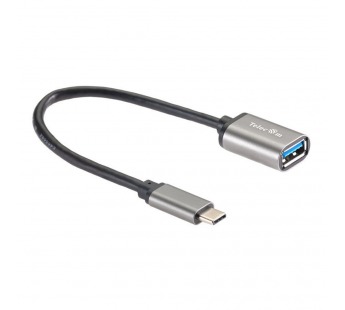 Кабель-переходник Type-C(M)--> USB 3.0 Af , OTG, 1,5A , 5,0Gbps , Alum grey 0,2m TELECOM (TC409M) (1/504)#2112348