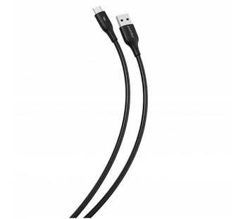 Кабель для зарядки и передачи данных S25 Type C черный, 3А, soarer,TPE,1 м, Smartbuy (iK-3112-S25b)#2110866