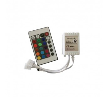 Ecola LED strip RGB IR controller 12A 144W 12V (288W 24V) с большим инфракрасным пультом управления (1/10/100)#2119986