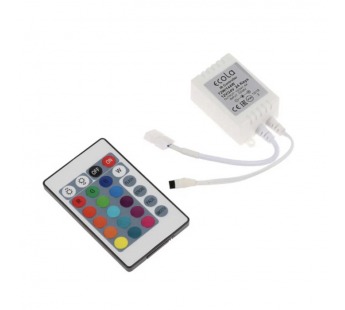 Ecola LED strip RGB IR controller моноблок с блоком питания 72W 12V 6A с инфракрасным пультом управления (1/44)#2119401