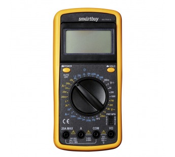 Мультиметр SMARTBUY DT9201A противоуд., многофункц., в компл: щупы, крона (1/40)#2123151
