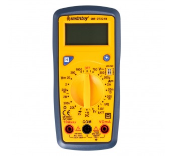 Мультиметр SMARTBUY DT321B, противоуд., многофункц., в комплекте щупы, эл. питания (1)#2123138