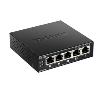 Коммутатор D-LINK DES-1005P/B1A 5x100Mb 4PoE 60W неуправляемый (1/10)#2125709