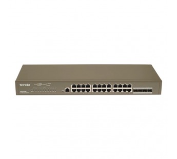 Коммутатор TENDA TEG3328F, управляемый уровня 2, 4*1000 Base-X, SFP ports, 1*Console port, 24*10/100/1000 Base-T Ethernet ports (1/5)#2127459
