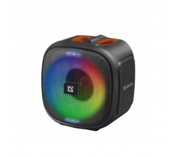 Колонка портативная DEFENDER Q4 10Вт, Light/BT/FM/USB/TF/IPX5, черный (1/18)#2128583