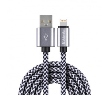 USB кабель ACH01-03T PRO USB2.0 Белый, AM-LightningM, 1m, 2.1A#2111438