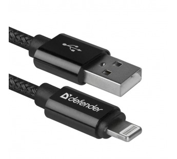 USB кабель ACH01-03T PRO USB2.0 Черный, AM-LightningM, 1m,2.1A#2111439