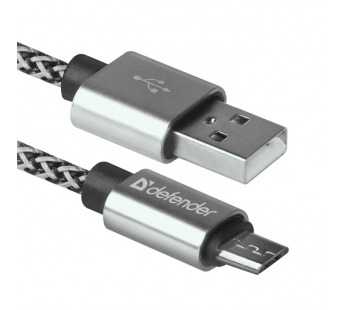 USB кабель USB08-03T PRO USB2.0 Белый, AM-MicroBM, 1m, 2.1A#2111391