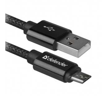 USB кабель USB08-03T PRO USB2.0 Черный, AM-MicroBM, 1m, 2.1A#2111390