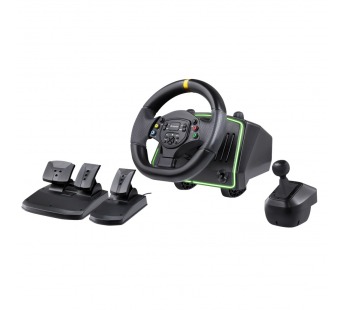 Игровой руль Dominion черн,PC/PS/Xbox/Switch,педали#2113622