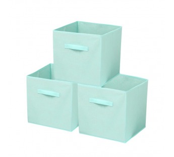 Набор коробов для хранения Lily L бирюза, 3 шт, 30*30*30 см#2111268