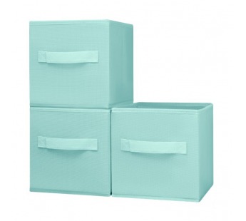 Набор коробов для хранения Lily S бирюза, 3 шт, 20*20*20 см#2111270