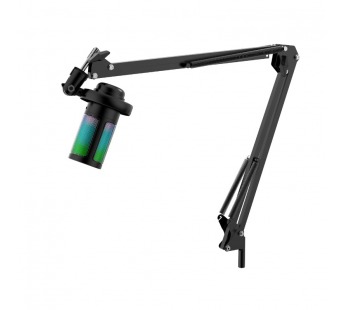 Игровой стрим микрофон Space GMC 550 USB, RGB, стойка, провод 1.8 м#2111637