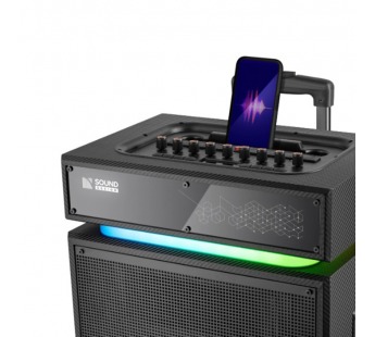 Портативная колонка Sound Factory 140Вт, BT/USB/TF/FM/15"/wooden#2111587