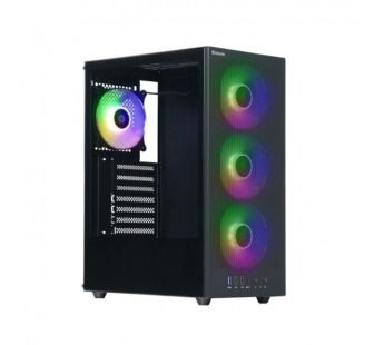 Корпус компьютерный RaptorX черный,ATX,4fans,switchM/BSync#2158923