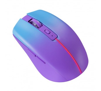 Беспроводная оптическая мышь Mystery MM-301 LED,2.4+2*BT,4D,1600dpi,фиолет#2111479