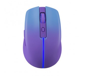 Беспроводная оптическая мышь Mystery MM-301 LED,2.4+2*BT,4D,1600dpi,фиолет#2111478