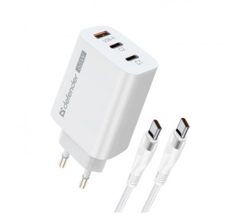 Сетевое ЗУ UPC-60 65W, USB A+C+С, кабель Type-C#2111349