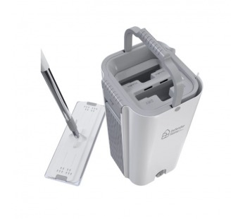 Набор для уборки со шваброй CM-402 серый, ведро 5,5л, 2 насадки#2111296