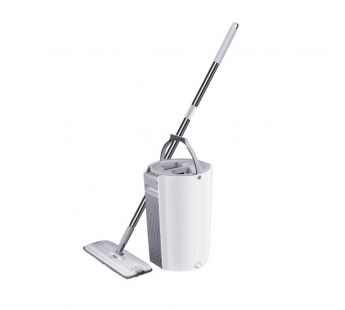 Набор для уборки со шваброй CM-403 серый,ведро цилиндр, 2 насадки#2111297