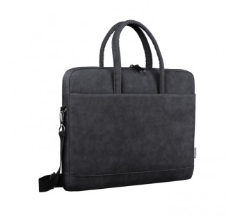 Сумка для ноутбука Trendy 15-16" PU кожа, черный, карман#2111321