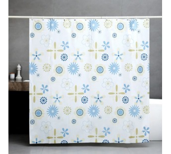 Штора для ванной Charm Eco-01 180x180cм,70г/м2, цветы#2116702
