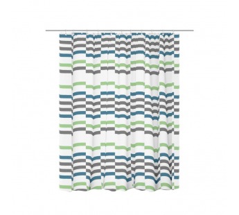 Штора для ванной Geometry Eco-04 180x180cм,70гм2,прямоугольники#2111314