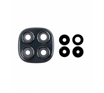 Стекло камеры для Xiaomi Redmi Note 14 Pro 4G (24116RACCG) в сборе с рамкой Черный#2135164