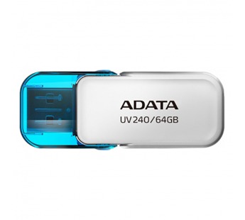 USB  64GB  A-Data  UV240  белый#2112507