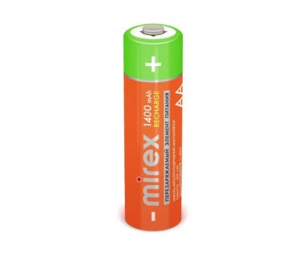 Аккумулятор Ni-MH Mirex HR6 / AA 1400mAh 1,2V 2 шт (2/20/100), ecopack#2117126