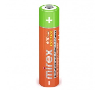 Аккумулятор Ni-MH Mirex HR03 / AAA 600mAh 1,2V 4 шт (4/40/200), ecopack#2117132