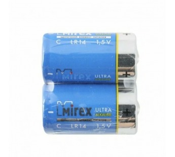 Элемент питания Mirex LR14 / C 1,5V  2 шт (2/12/96), shrink#2111855