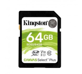 SDXC  64GB  Kingston Class 10 UHS-I U1 V10 Canvas Select Plus (100 Mb/s)#2117167