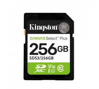 SDXC  256GB  Kingston Class 10 UHS-I U1 V10 Canvas Select Plus (150 Mb/s)#2117106