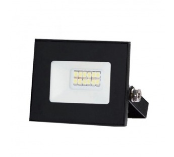 Прожектор светодиодный KRONUS 10 Вт 6500K IP65 220V холодный свет черный корпус (1/120)#2118488