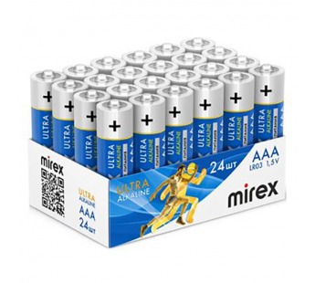 Элемент питания Mirex R03 / AAА 1,5V  24 шт (24/960), showbox#2116228