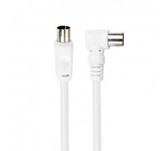 Антенный кабель Smartbuy, разъемы M-F, угловой разъем, длина 5,0 м (K-TV125)/15#2116756