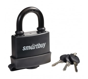 Замок навесной, уличный корпус 70*57 мм, дужка d10 мм, 3 кл., дверца, Smartbuy/36#2141566