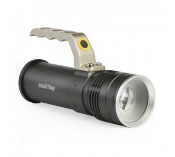 Аккумуляторный светодиодный фонарь CREE T6 10Вт с системой фок-ки луча, металлический с ручкой, IP54#2112122