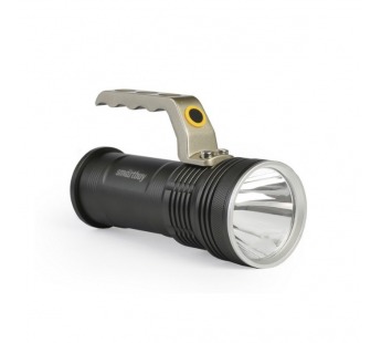 Аккумуляторный светодиодный фонарь CREE T6 10Вт, металлический с ручкой, аккумулятором 2x18650, IP54#2112123